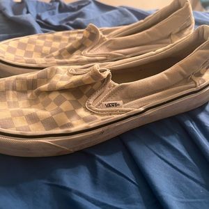 Slip on checkered vans
